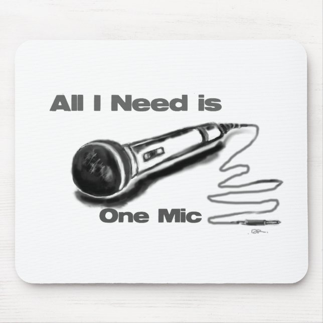 one mic mouse mat (Front)