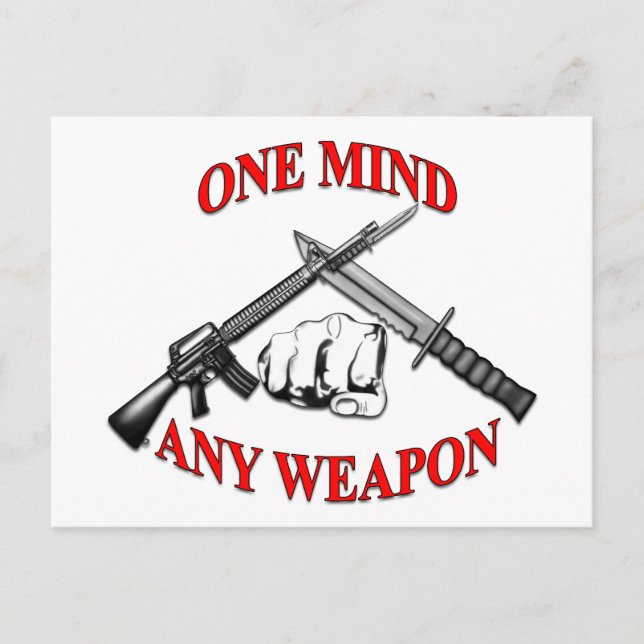 One Mind Any Weapon MCMAP Postcard (Front)