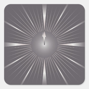 one minute square sticker