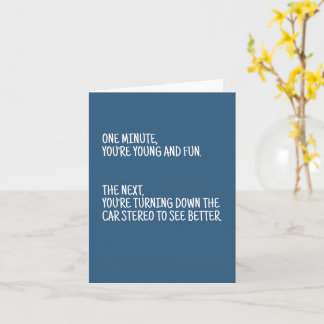 One Minute, You're Young and Fun,Funny Christmas Card