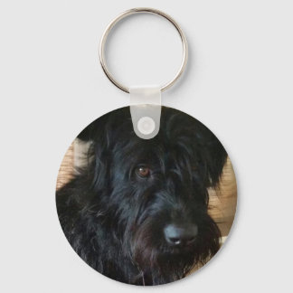 One Mischievous Dog Key Ring