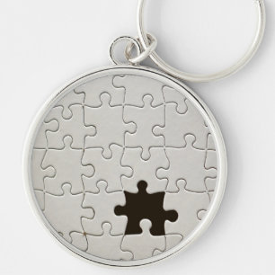 One Missing Puzzle Piece Key Ring