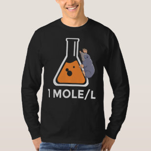 One Mole Per Litre Avogrado Beaker Science Major F T-Shirt