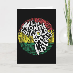 One Month Cant Hold Black History Message Pride Su Card