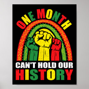 One Month Can't Hold Our History - Black History M Poster