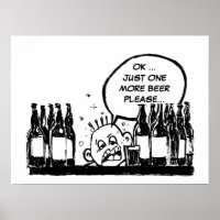 one more beer, cool drunk cartoon