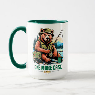 One More Cast Fishing Bear Mug