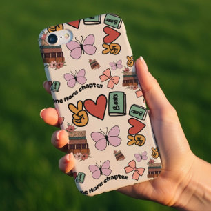 One More Chapter Book Lover Pattern Phone Case