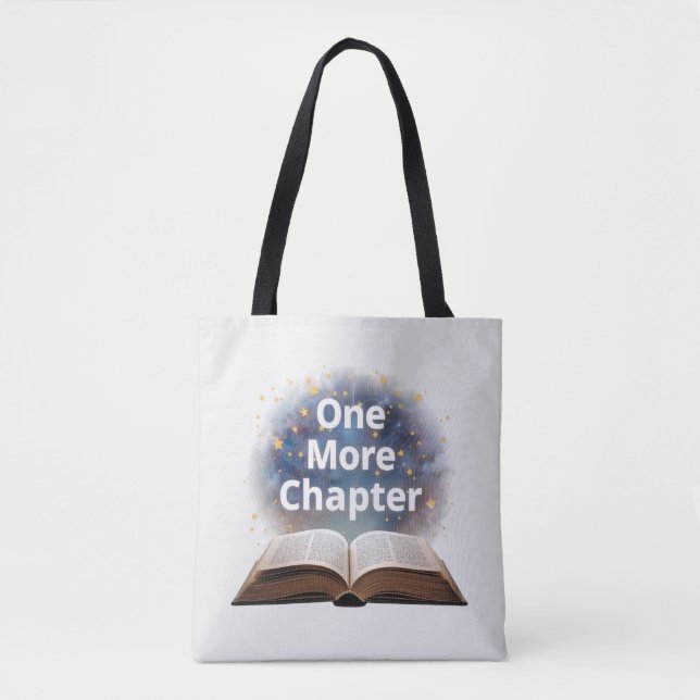 One More Chapter Book Lovers Reading Magic Tote Bag (Front)