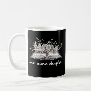 One More Chapter Book With Flowers  Coffee Mug