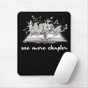 One More Chapter Book With Flowers  Mouse Mat