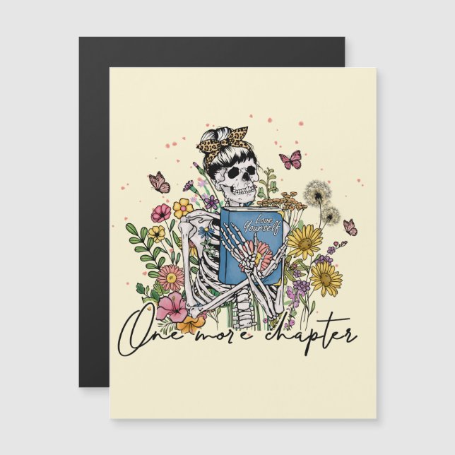 One More Chapter Floral Skeleton (Front/Back)