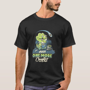 One More Chapter Funny Dino Extinction Pun Bookwor T-Shirt
