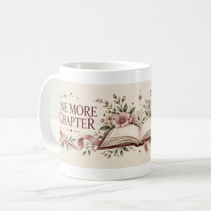 One More Chapter Literary Floral Mug