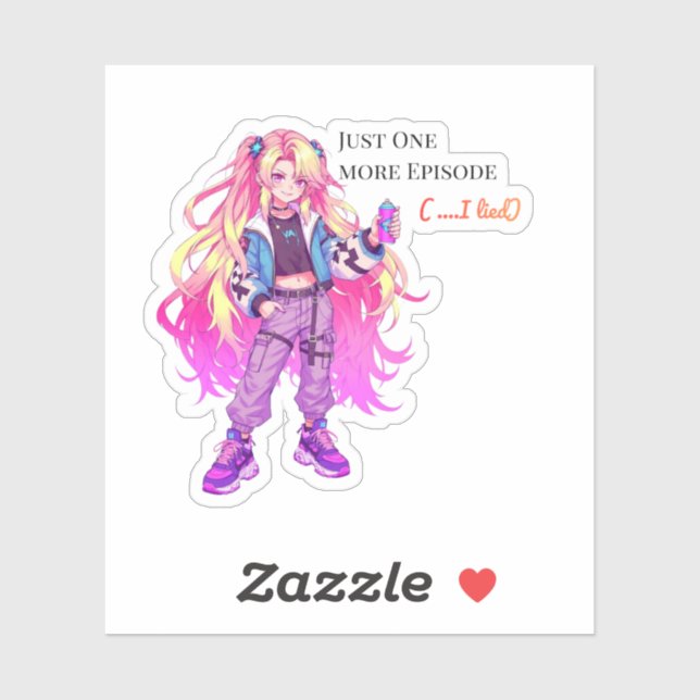 One more episode ( ... I lied) Anime Sticker (Sheet)