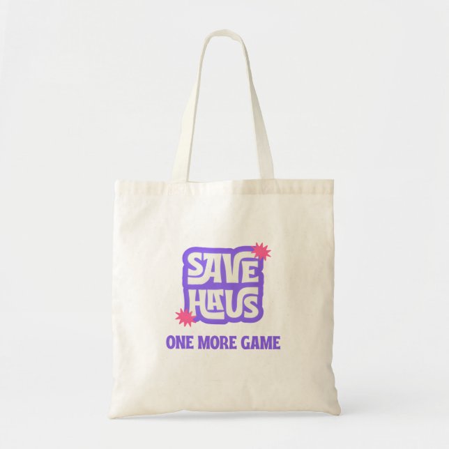 One More Game Retro Gamer Tote Bag (Front)