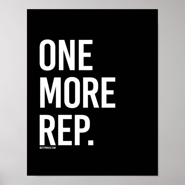 One more rep -   - Gym Humour -.png Poster (Front)
