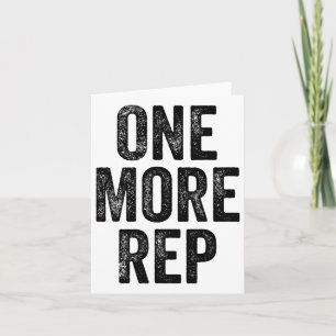 One More Rep Gym Weightlifter Bodybuilder  Card