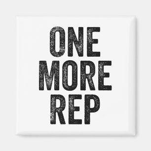 One More Rep Gym Weightlifter Bodybuilder  Magnet