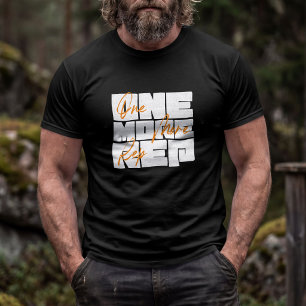 One More Rep Motivational Gym Typography T-Shirt