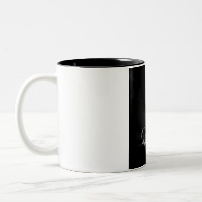 One More Rep Powerlifting Gym Motivation Two-Tone Coffee Mug (Left)