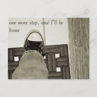 one more step postcard