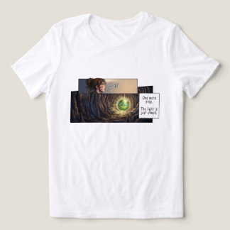 One More Step The Light Is Just Ahead Manga Cave Tri-Blend Shirt
