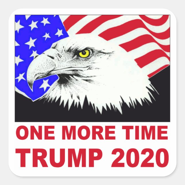 One More Time Trump 2020 Sticker (Front)