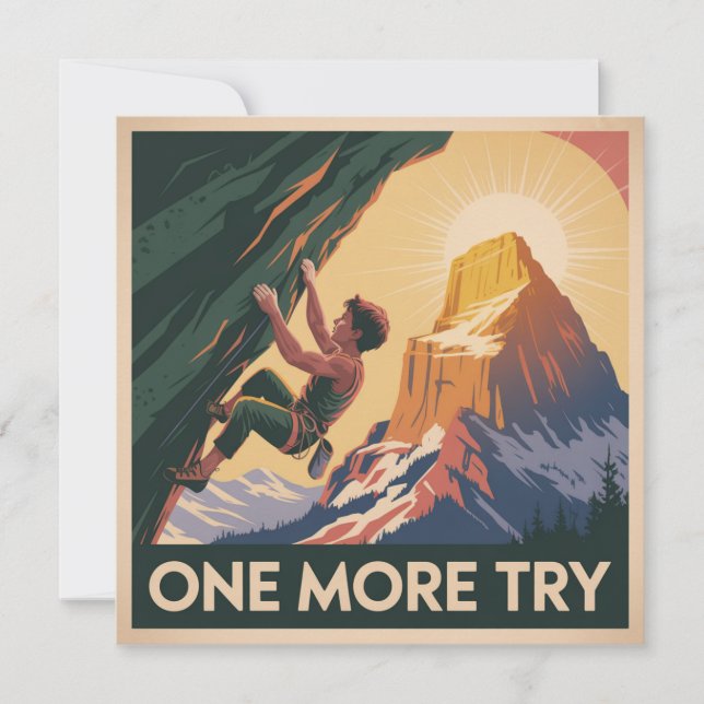 One More Try Announcement (Front)