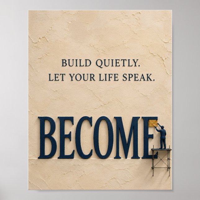One More Try – Courage and Persistence Motivation Poster (Front)