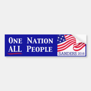 One Nation, All People Bumper Sticker