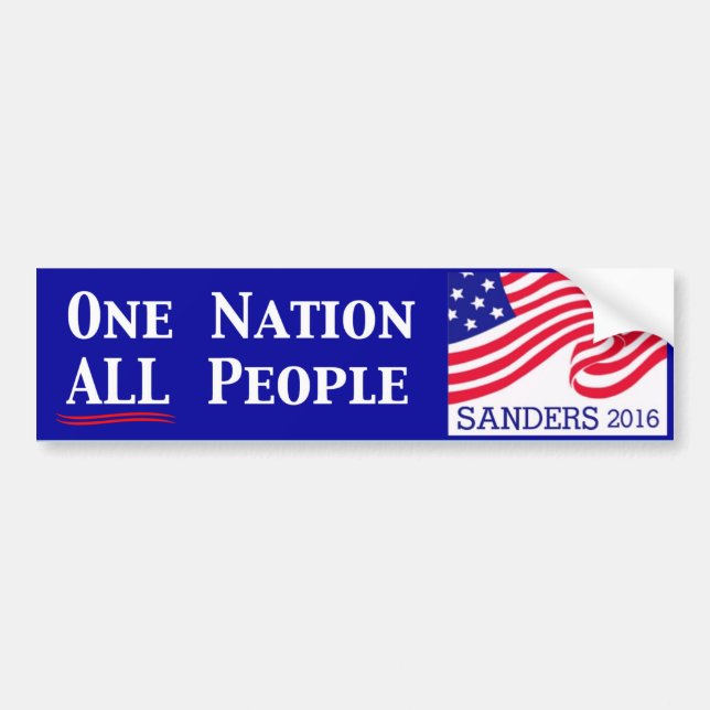 One Nation, All People Bumper Sticker (Front)