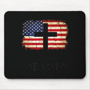 One nation american 4th of july flag usa mouse mat