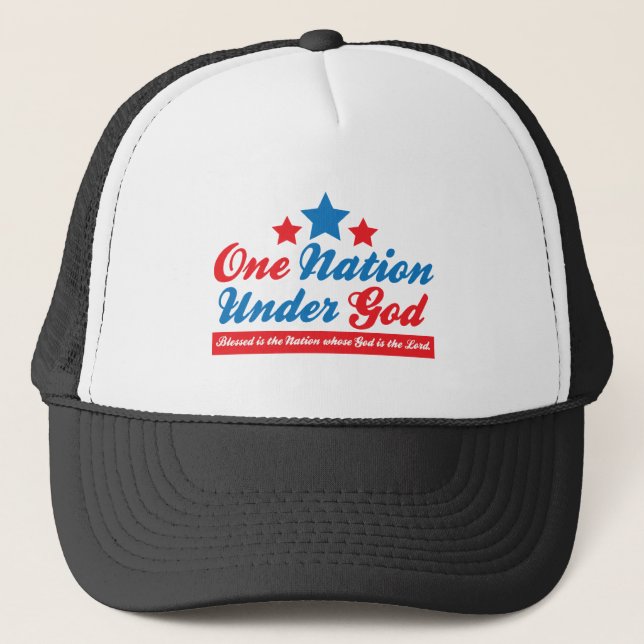 ONE NATION TRUCKER HAT (Front)