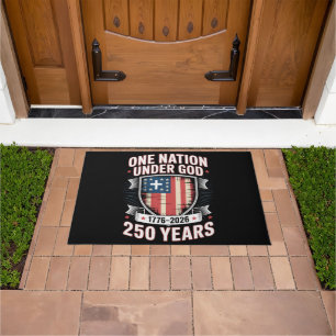One Nation Under God 1776 2026 Doormat