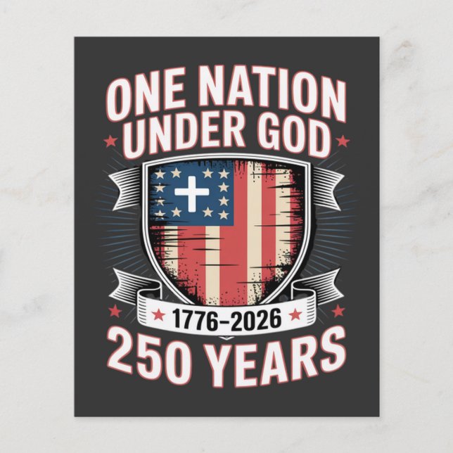 One Nation Under God 1776 2026 Flyer (Front)