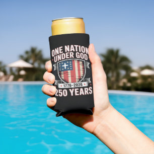 One Nation Under God 1776 2026 Seltzer Can Cooler