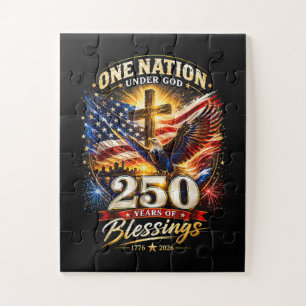 One Nation Under God 250 Years 250th Anniversary Jigsaw Puzzle