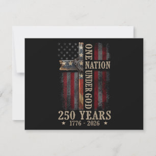 One Nation Under God 250 Years 250th Anniversary Save The Date