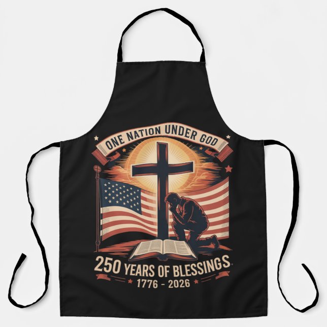 One Nation Under God 250 Years Apron (Front)