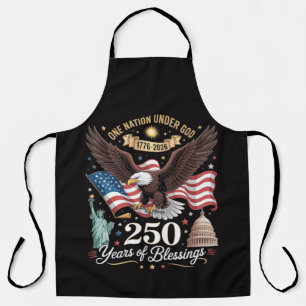 One Nation Under God 250 Years Apron