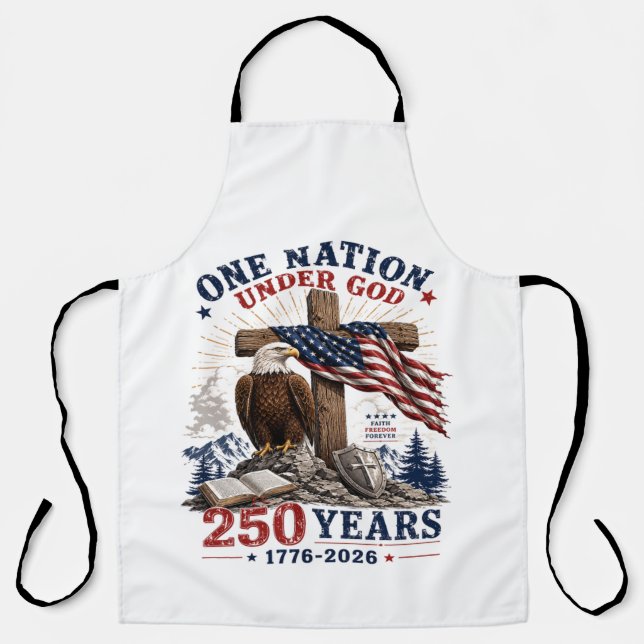 One Nation Under God 250 Years Apron (Front)