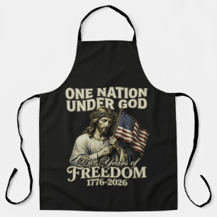 One Nation Under God 250 Years Blessings Apron