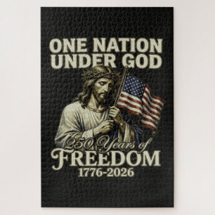 One Nation Under God 250 Years Blessings Jigsaw Puzzle