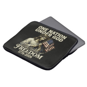 One Nation Under God 250 Years Blessings Laptop Sleeve
