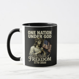 One Nation Under God 250 Years Blessings Mug