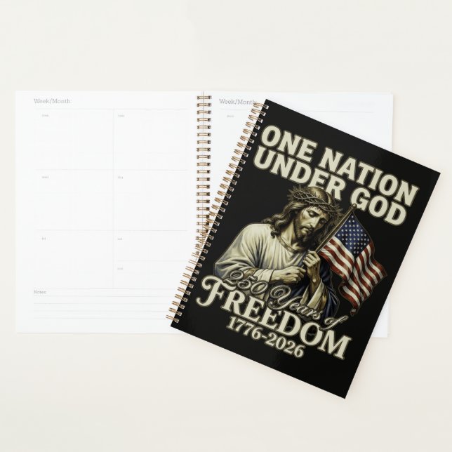 One Nation Under God 250 Years Blessings Planner (Display)