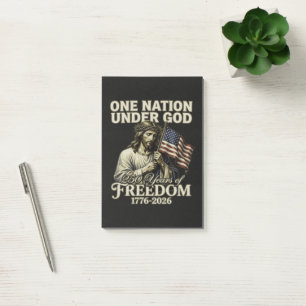 One Nation Under God 250 Years Blessings Post-it Notes