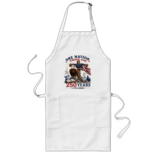 One Nation Under God 250 Years Long Apron
