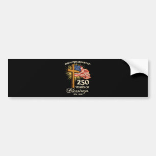 One Nation Under God 250 Years of Blessings Bumper Sticker